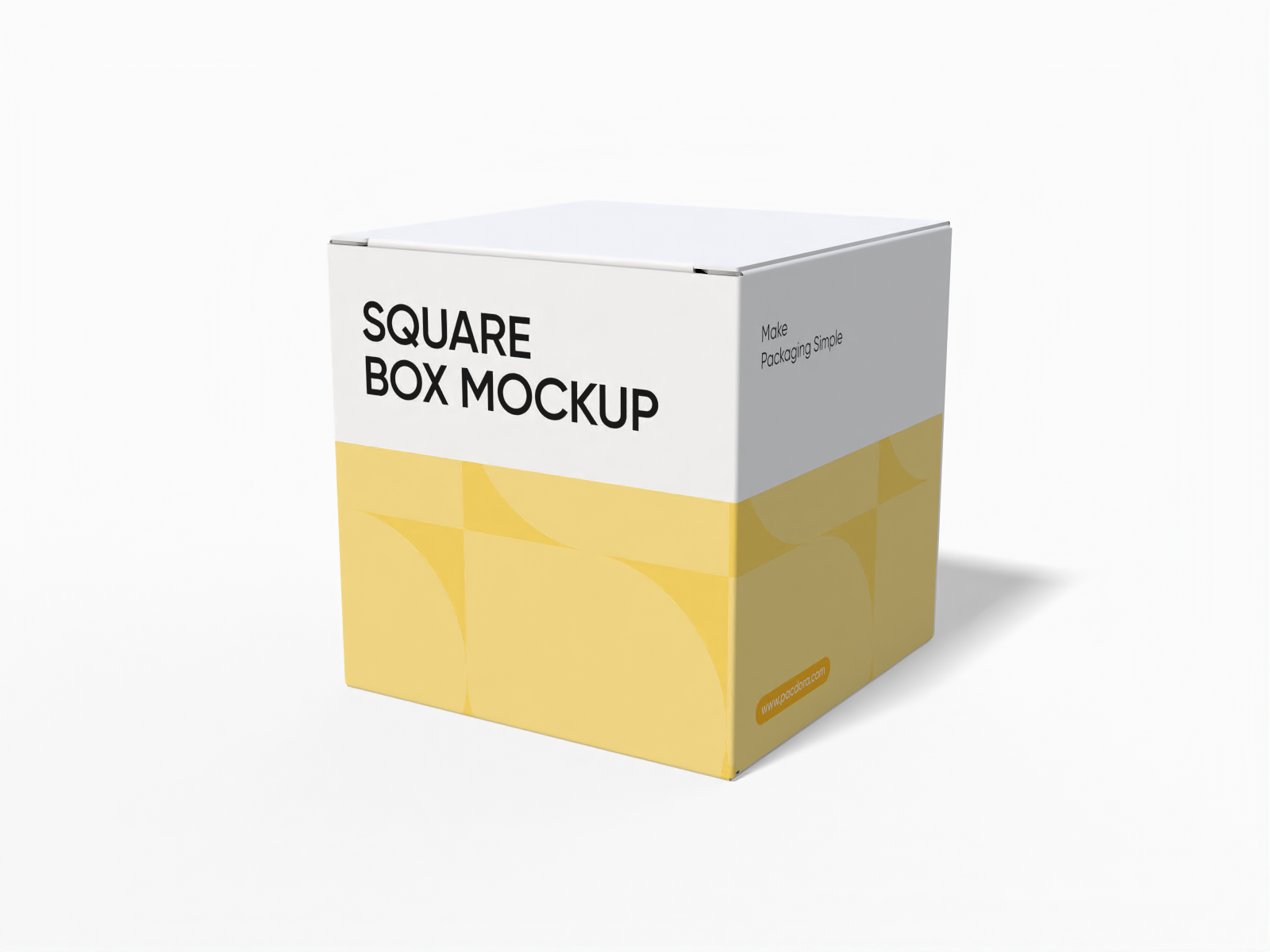Square box — White paperboard