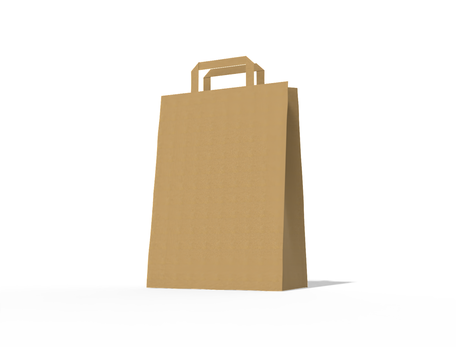 Foldable shopping paper bag — Kraft paper