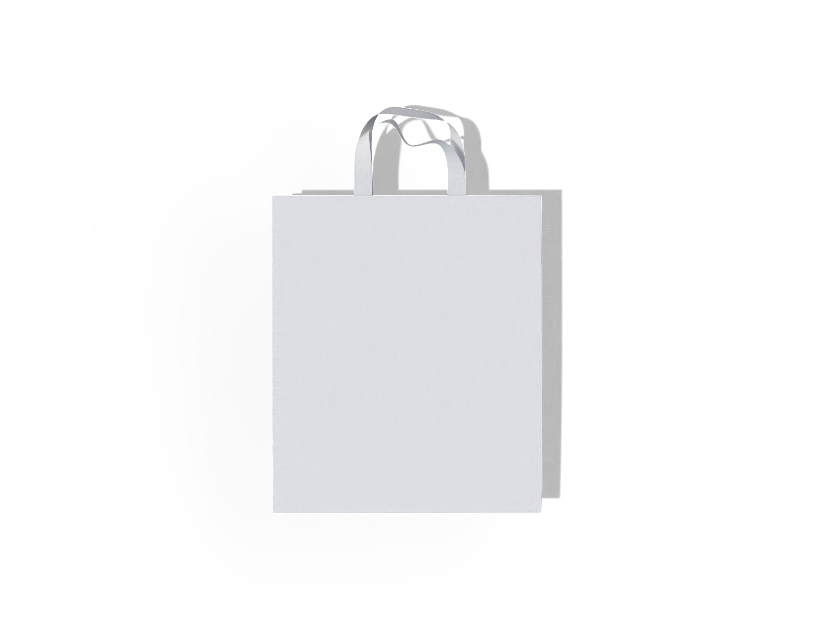 Shopping bag — White paperboard