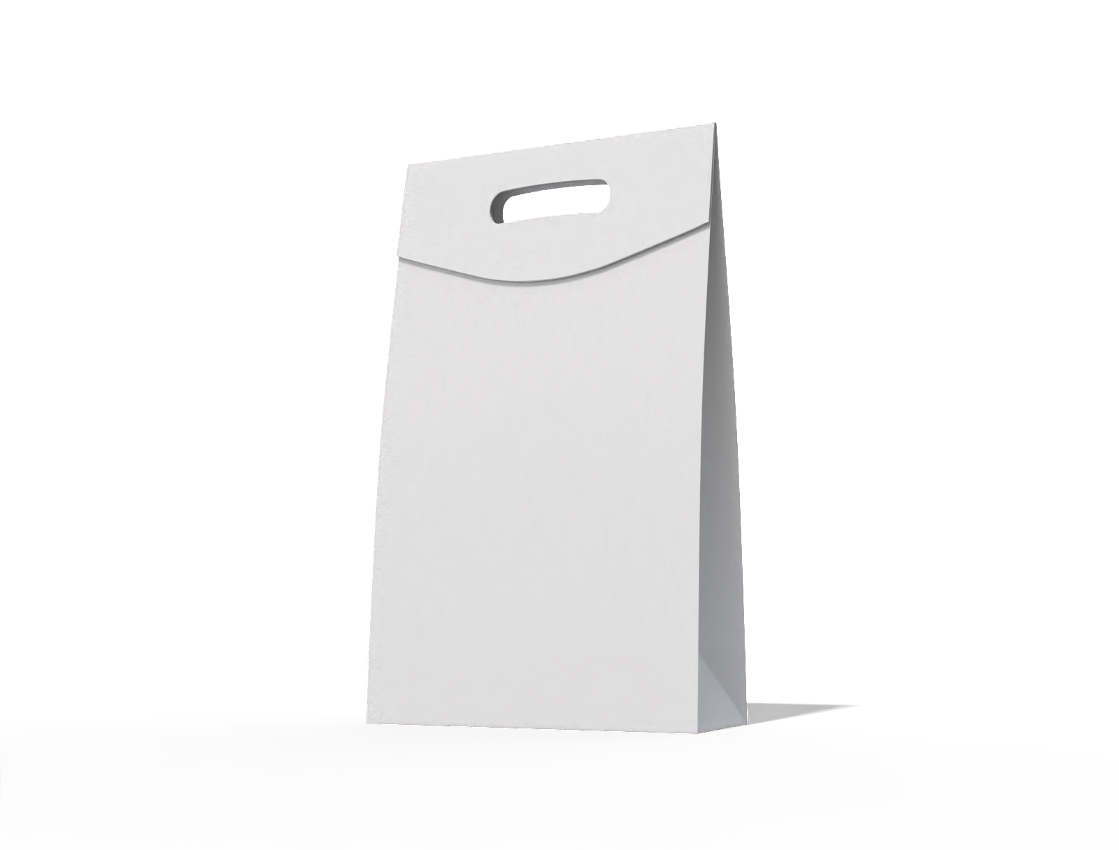 Small paper shopping bag — White paperboard
