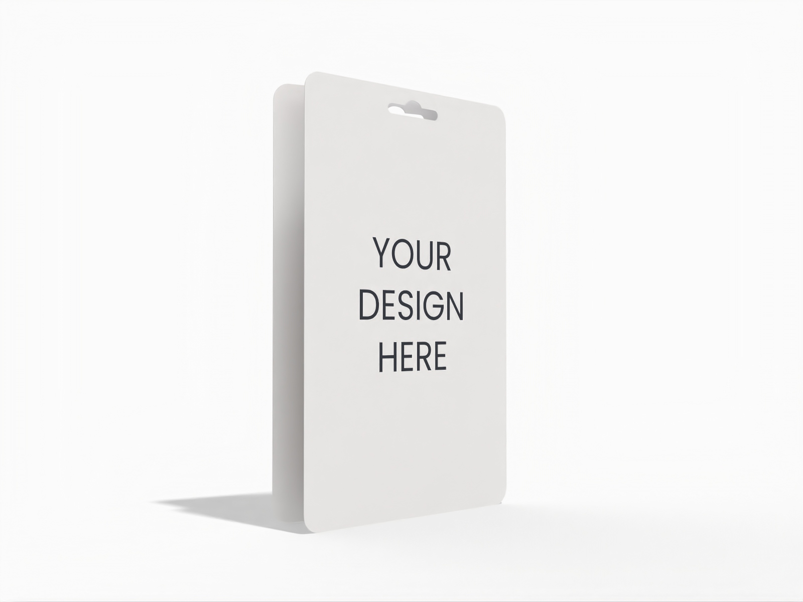 Rectangular hang tag — 250 gsm white paperboard(0.35mm)