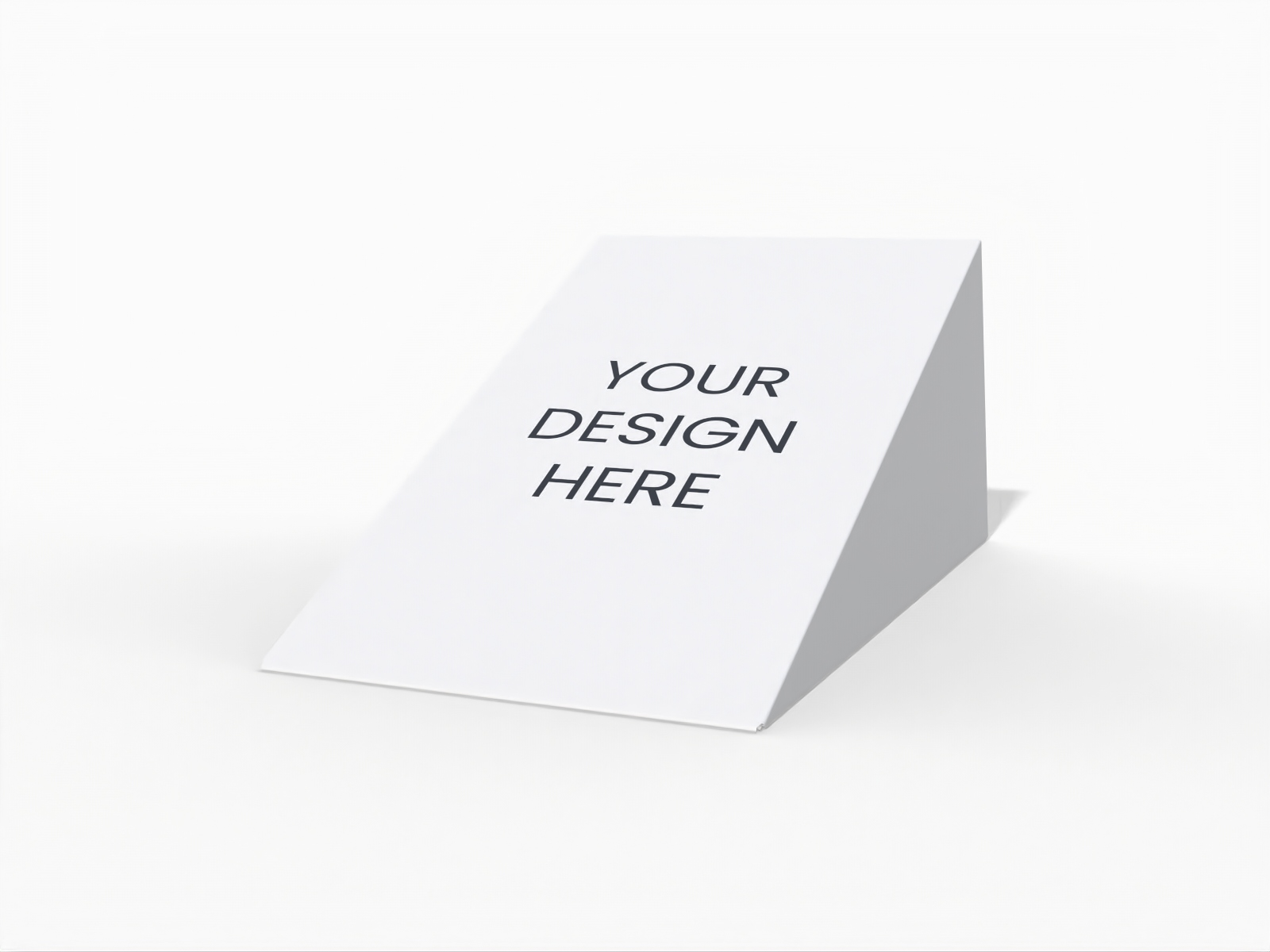 Triangle folding box — White paperboard