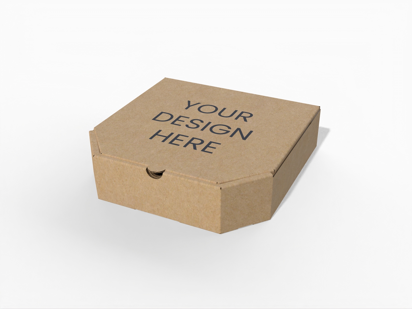 Hexagon pizza box — Kraft paper