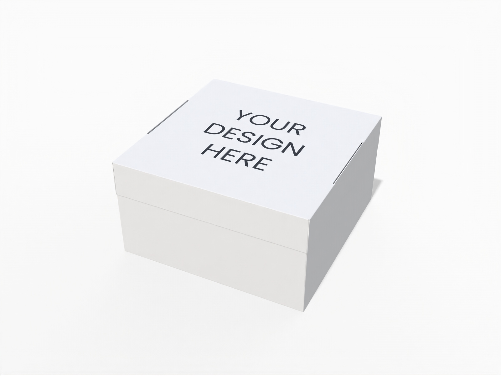 Flip top rectangle packaging box — White paperboard