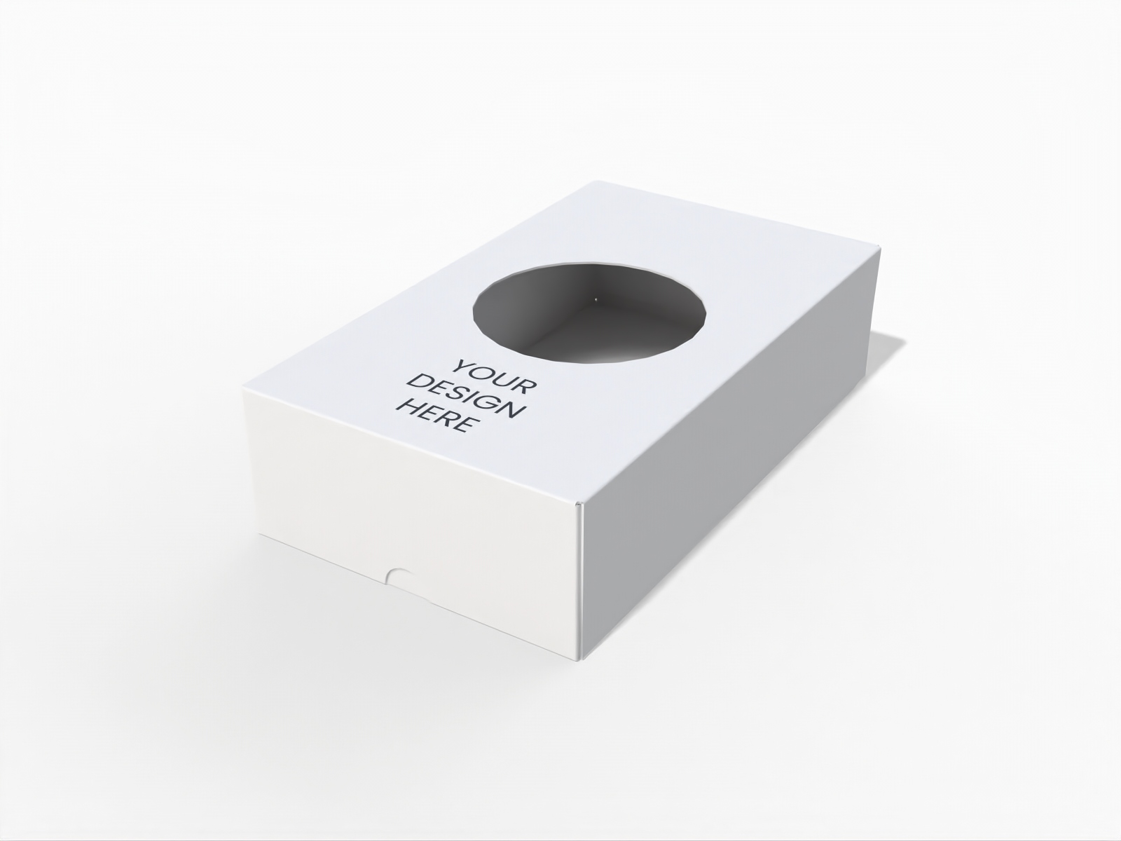 Folding box have window — White paperboard