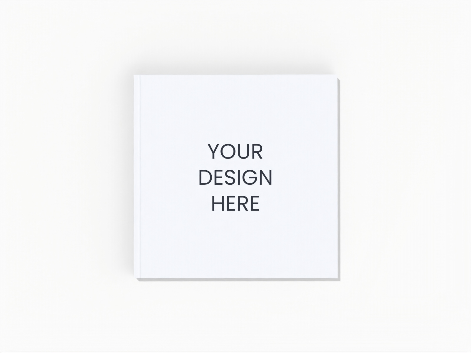 Square magazine cover — White paperboard