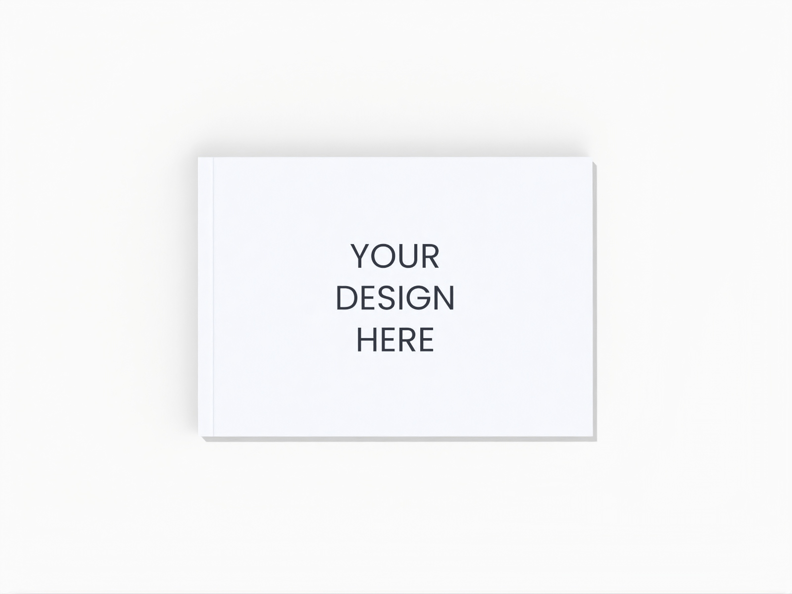 A4 landscape magazine — White paperboard
