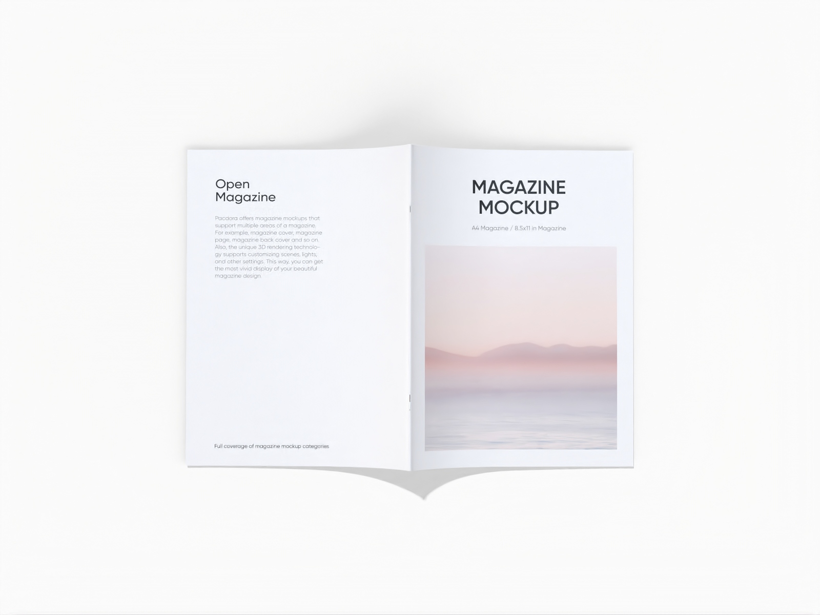 A4 Brochure/Magazine — White paperboard