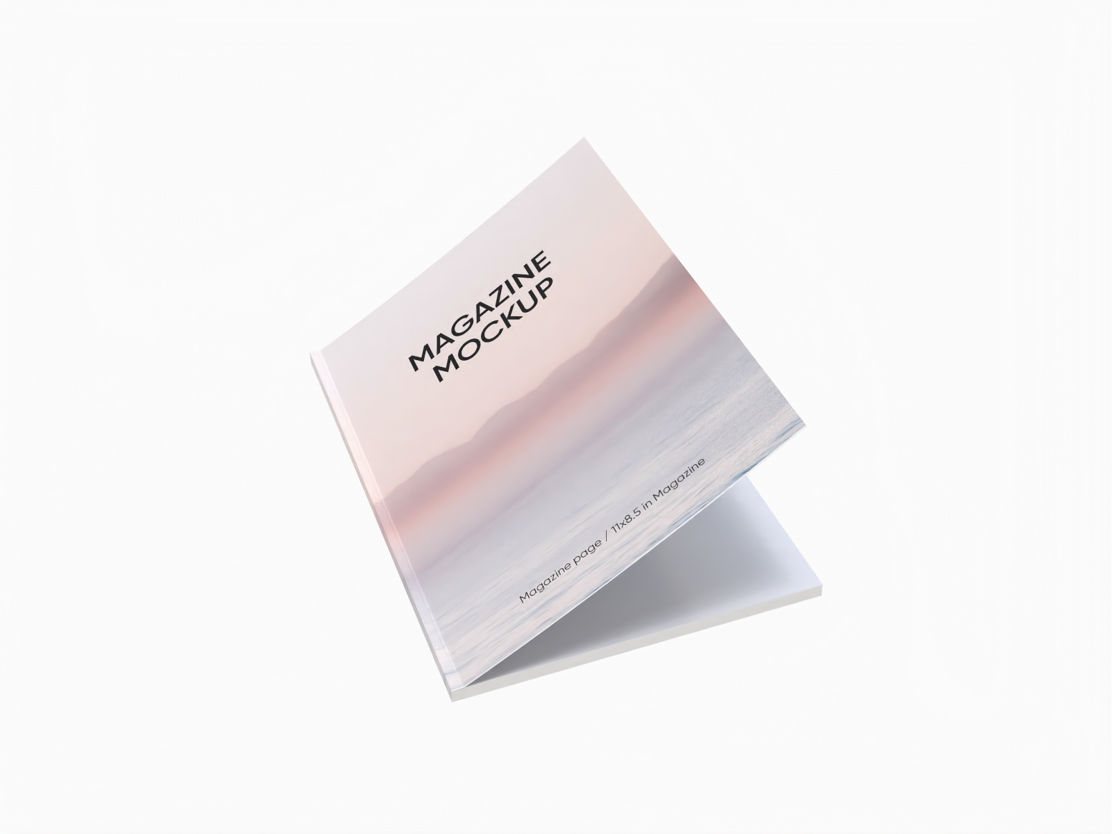 Magazine cover — White paperboard