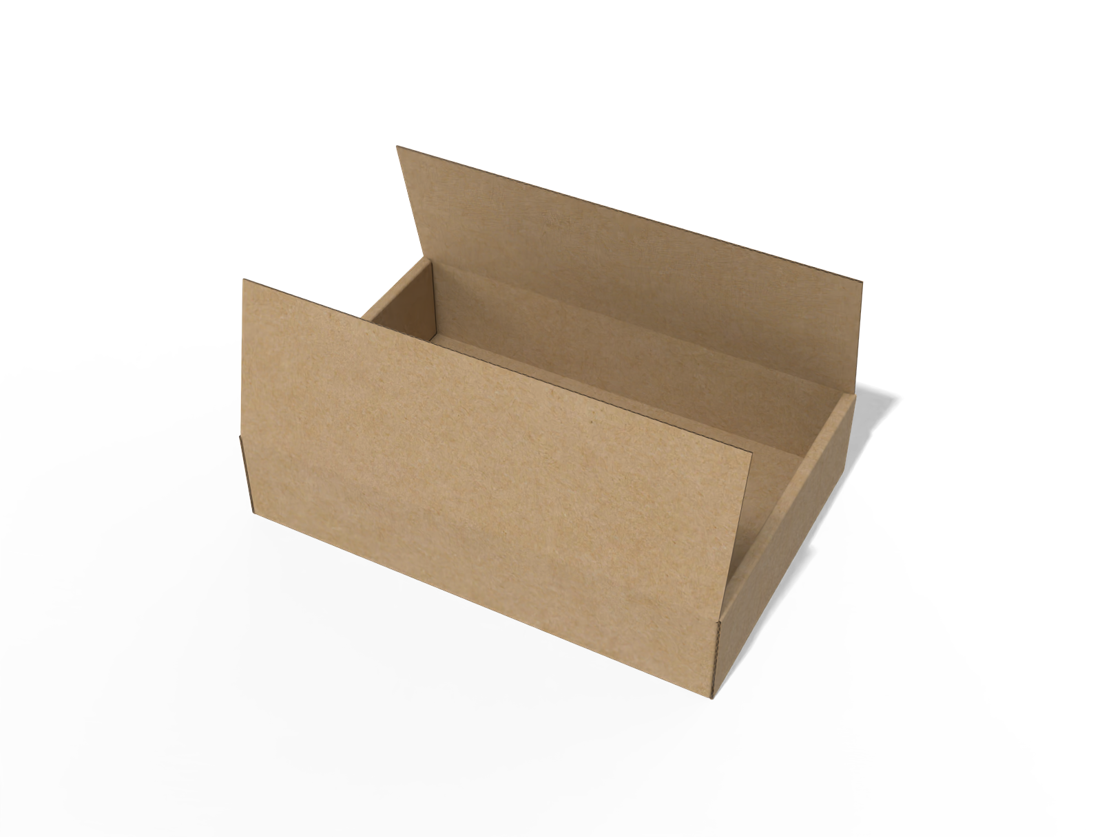 FEFCO 0414 flip-top mailer box — E-flute corrugated board