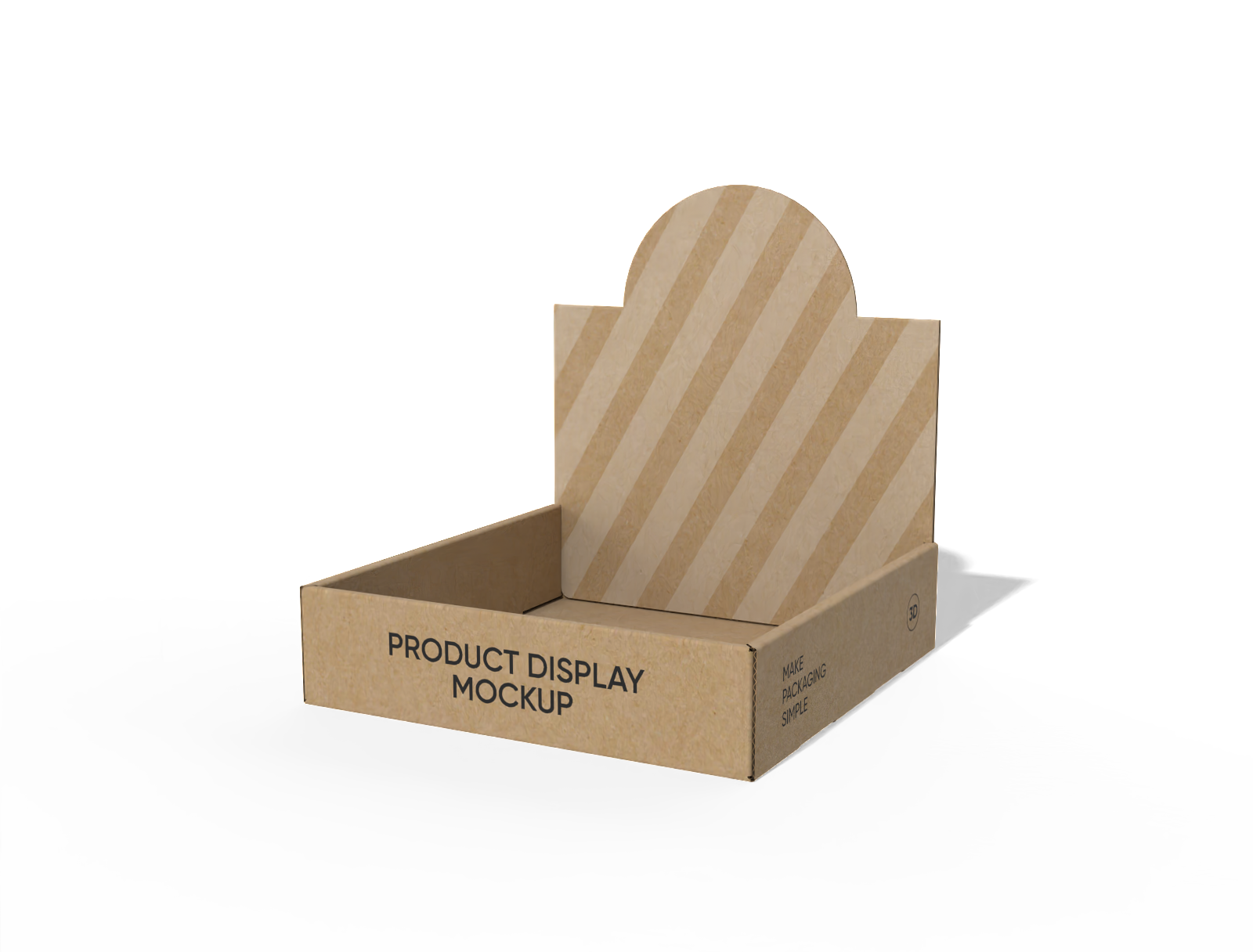 Caja de exhibición con Maqueta de respaldo — E-flute corrugated board