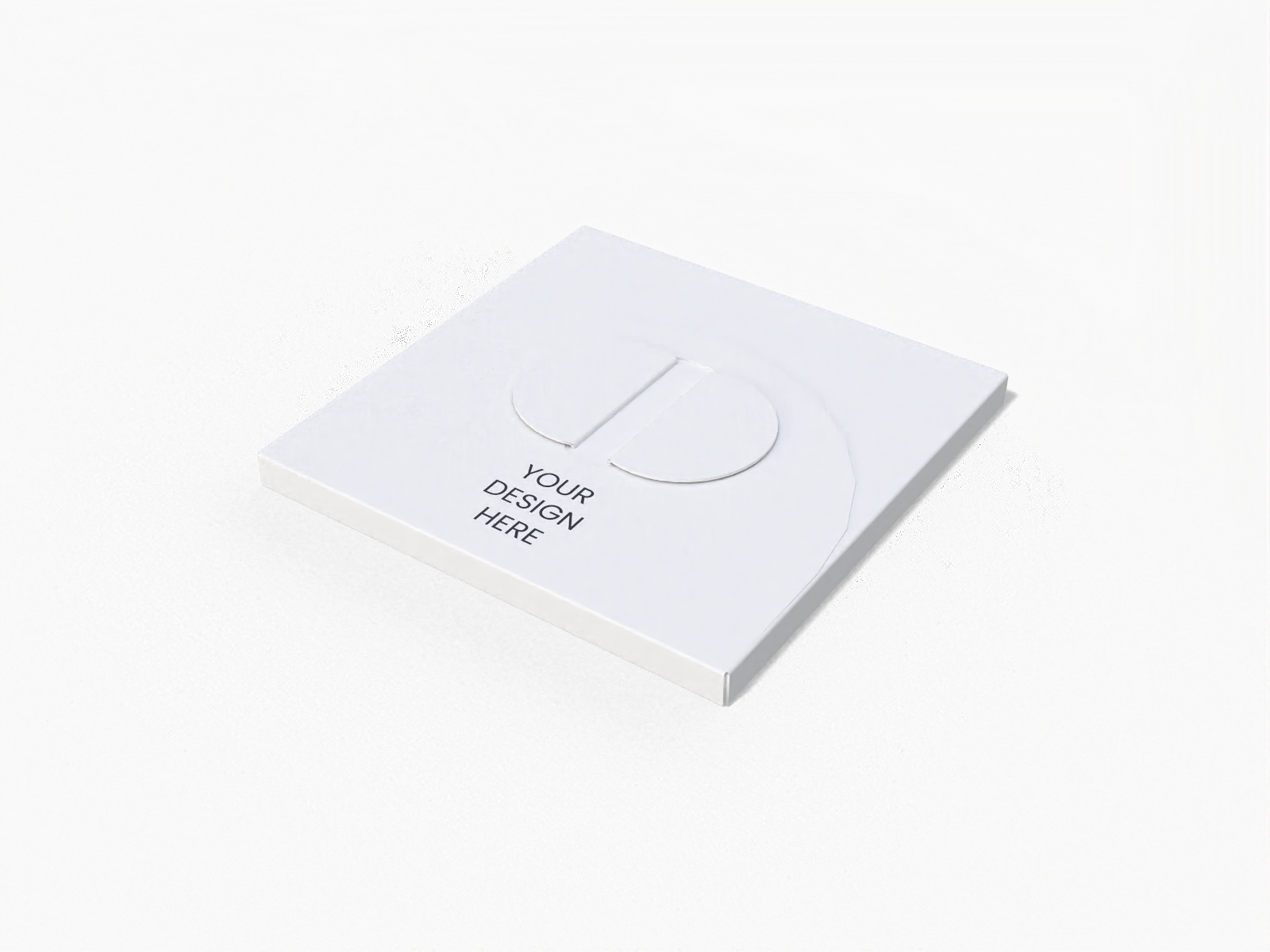 Butterfly lock envelope sleeve — White paperboard