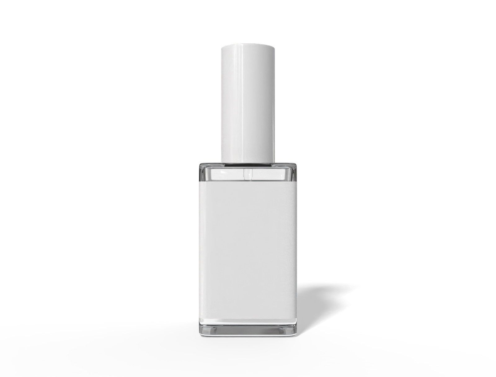 Perfume spray bottle — Clear glossy plastic