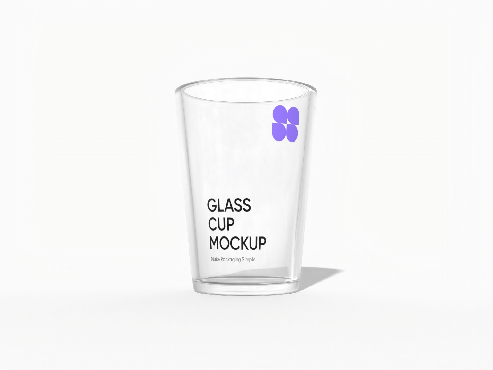 Water glasses — Glossy glass