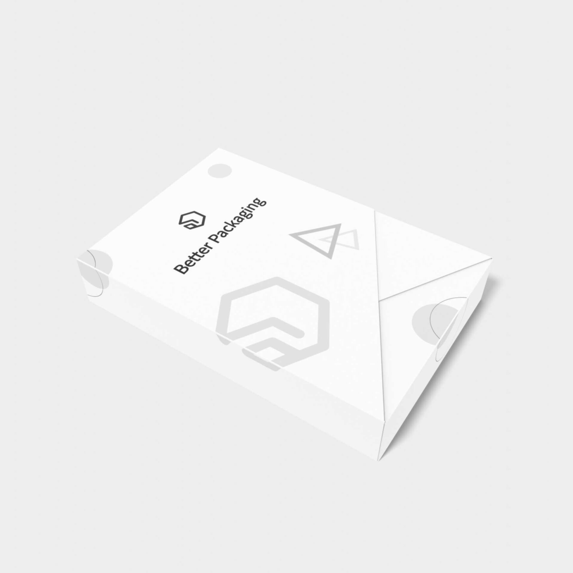 Shirt gift box — White paperboard