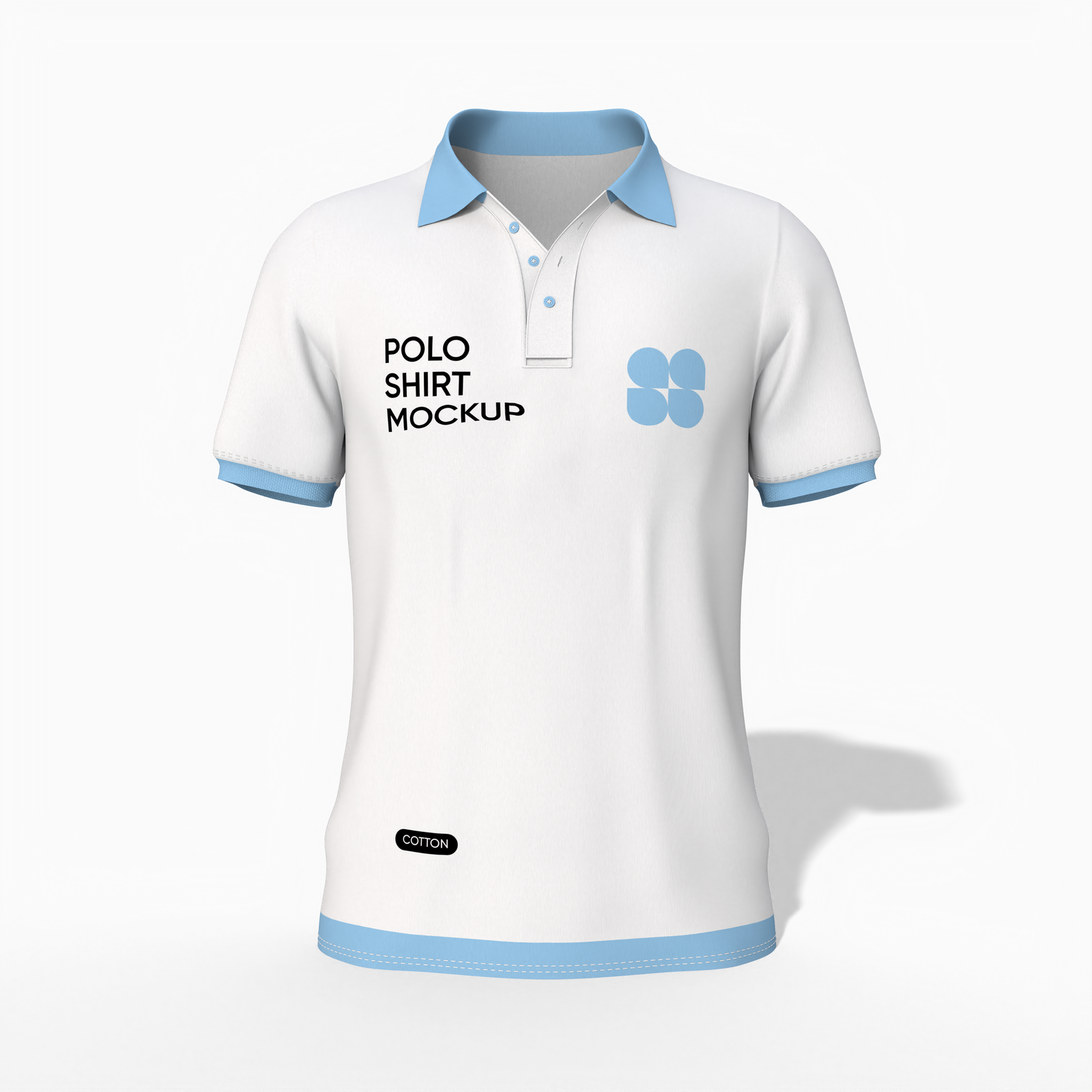 Short sleeves polo shirt — Cotton base fabric