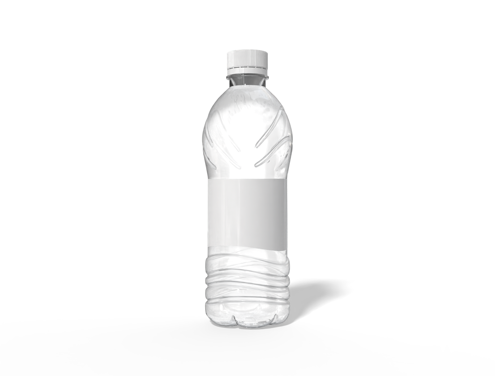 Plastic mineral water bottle — Glossy plastic