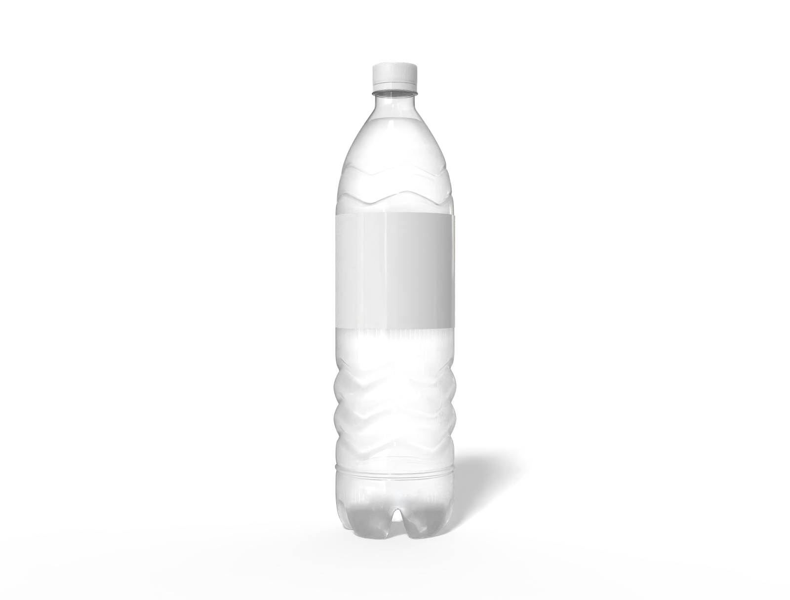 Mineral water bottle — Glossy plastic