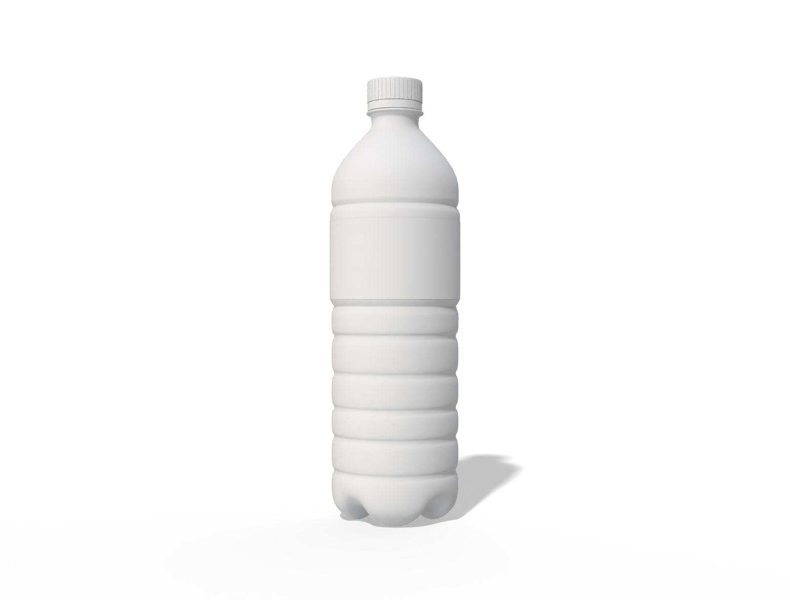 Plastic mineral water bottle — Glossy plastic
