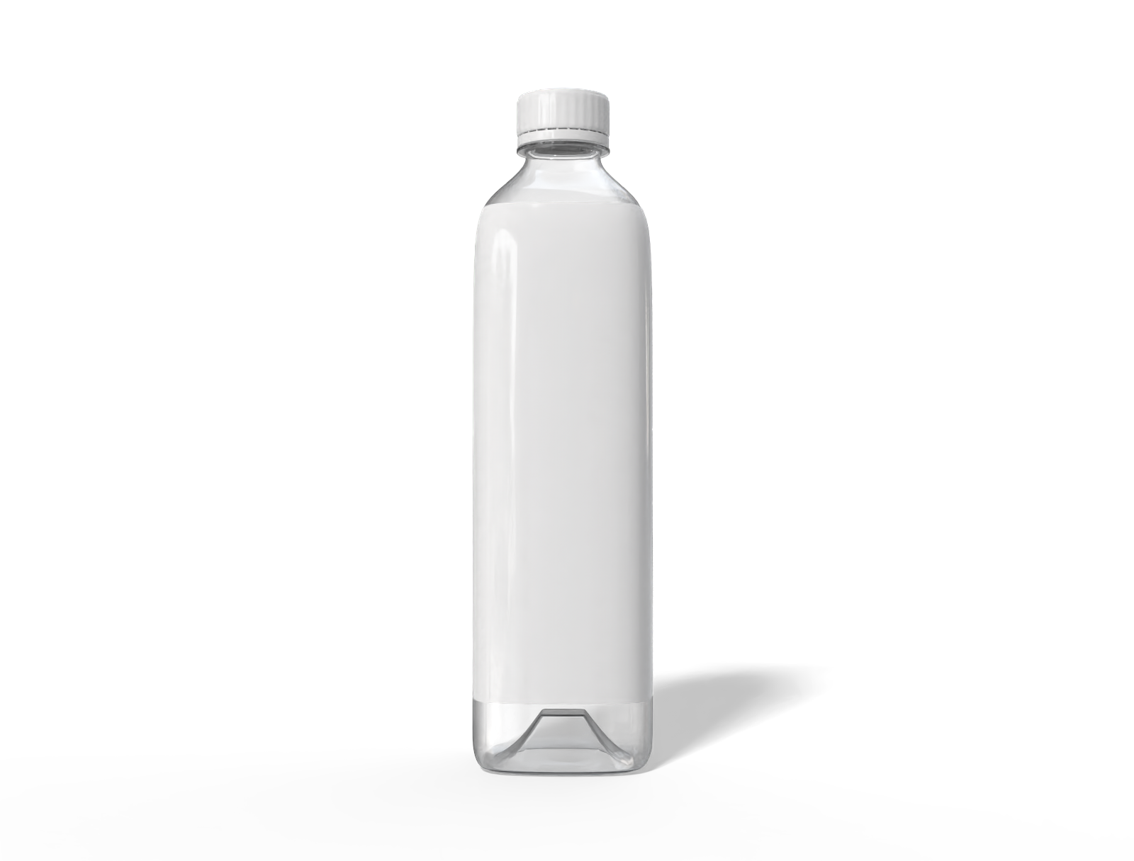 Narrow mouth water bottle — Glossy plastic