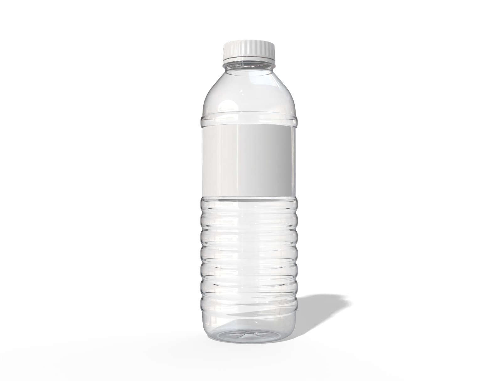 Mineral water bottle — Glossy plastic