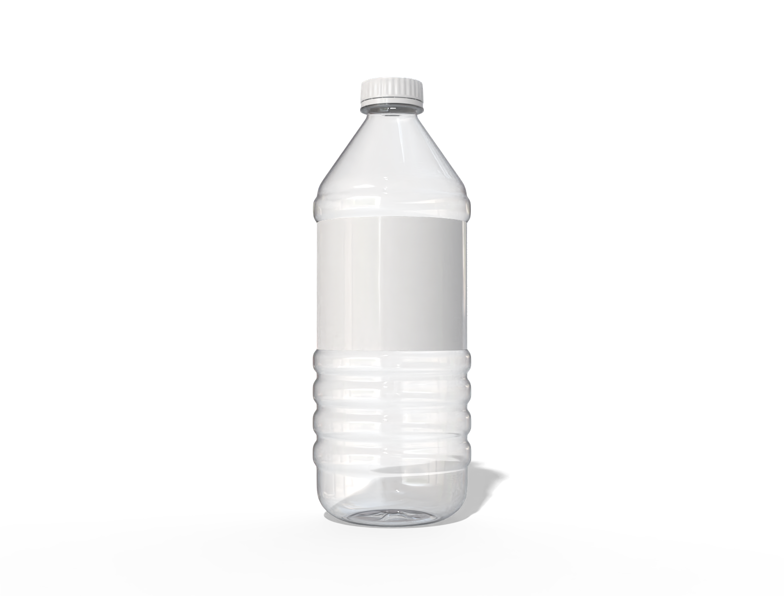 Mineral water bottle — Glossy plastic