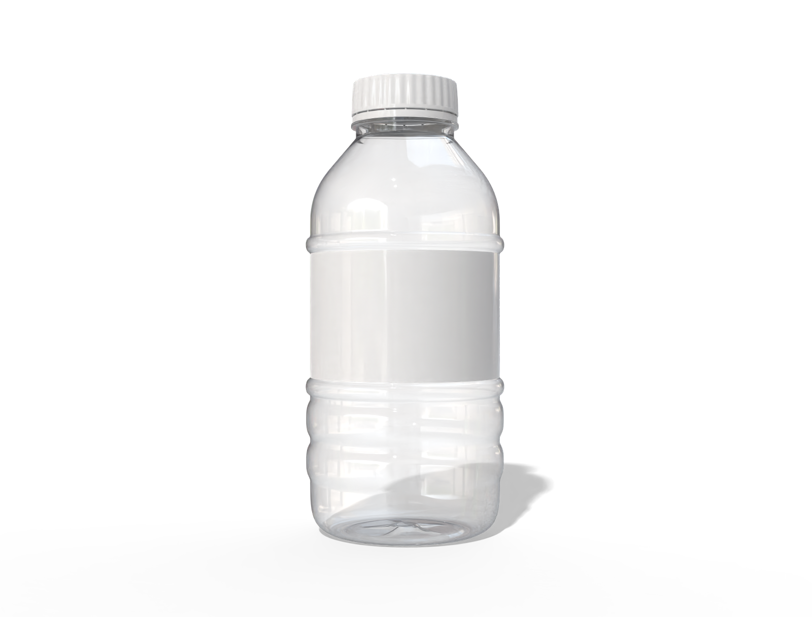 Mineral water bottle — Glossy plastic