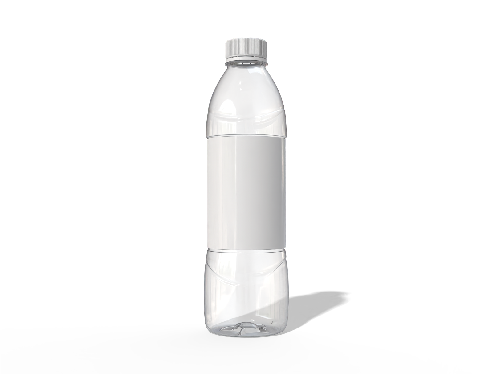 Plastic water bottle — Glossy plastic