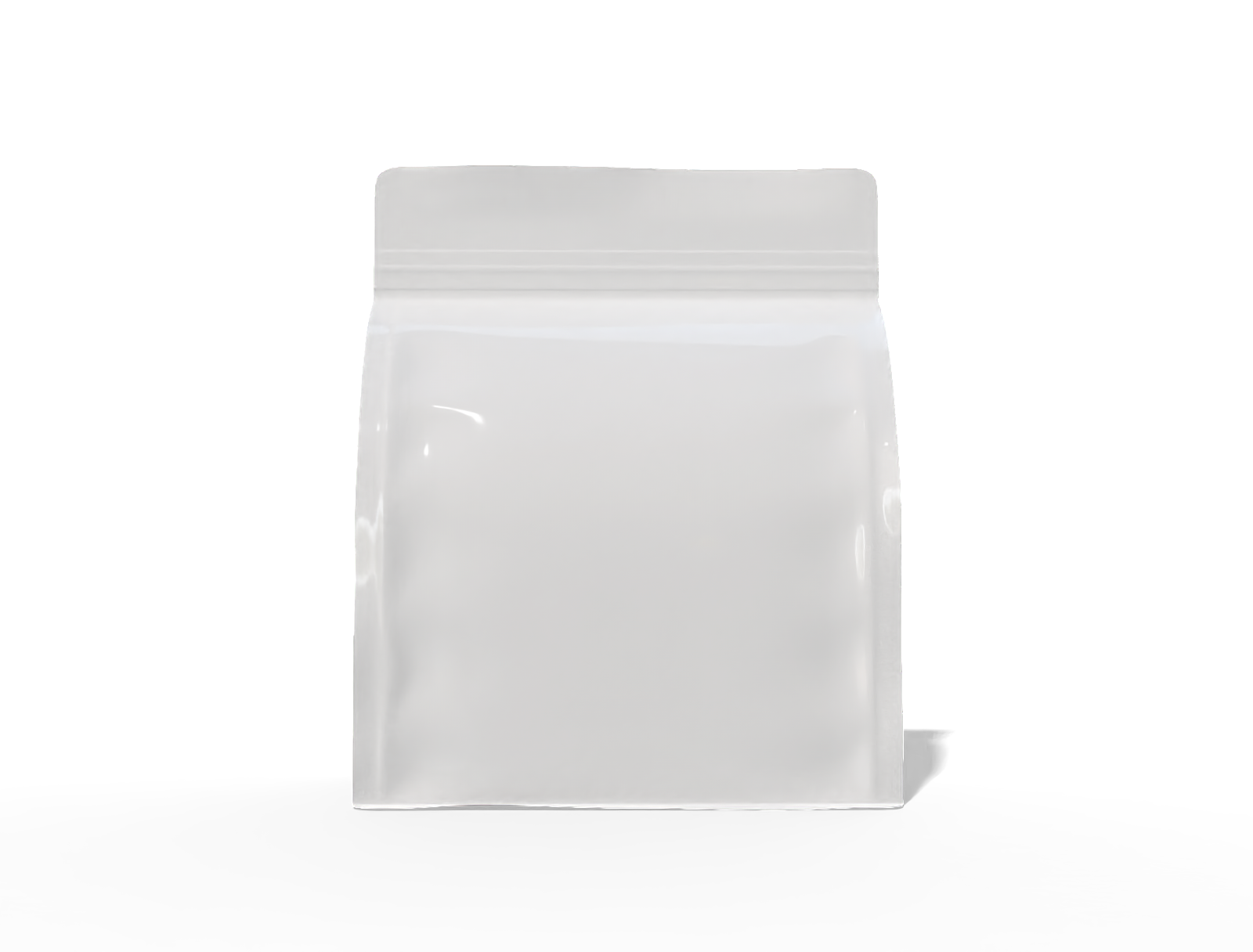 Coffee plastic pouch — Glossy plastic