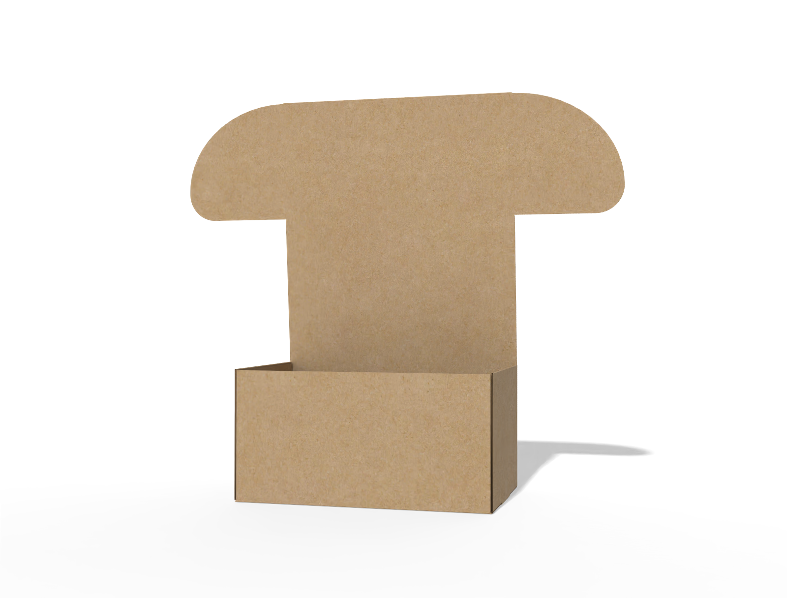 FEFCO 0471 flip top mailer box with polygonal tuck front — E-flute corrugated board