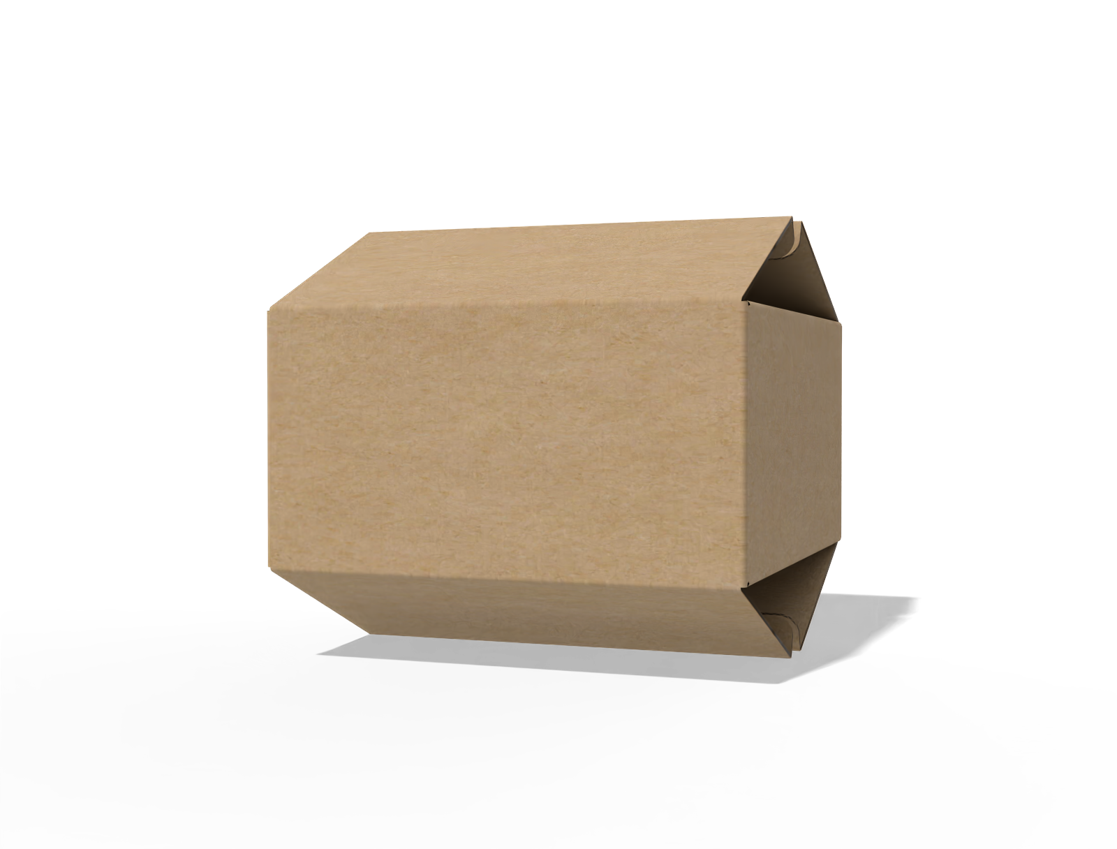 FEFCO 0208 folding display cardboard box — B-flute corrugated board