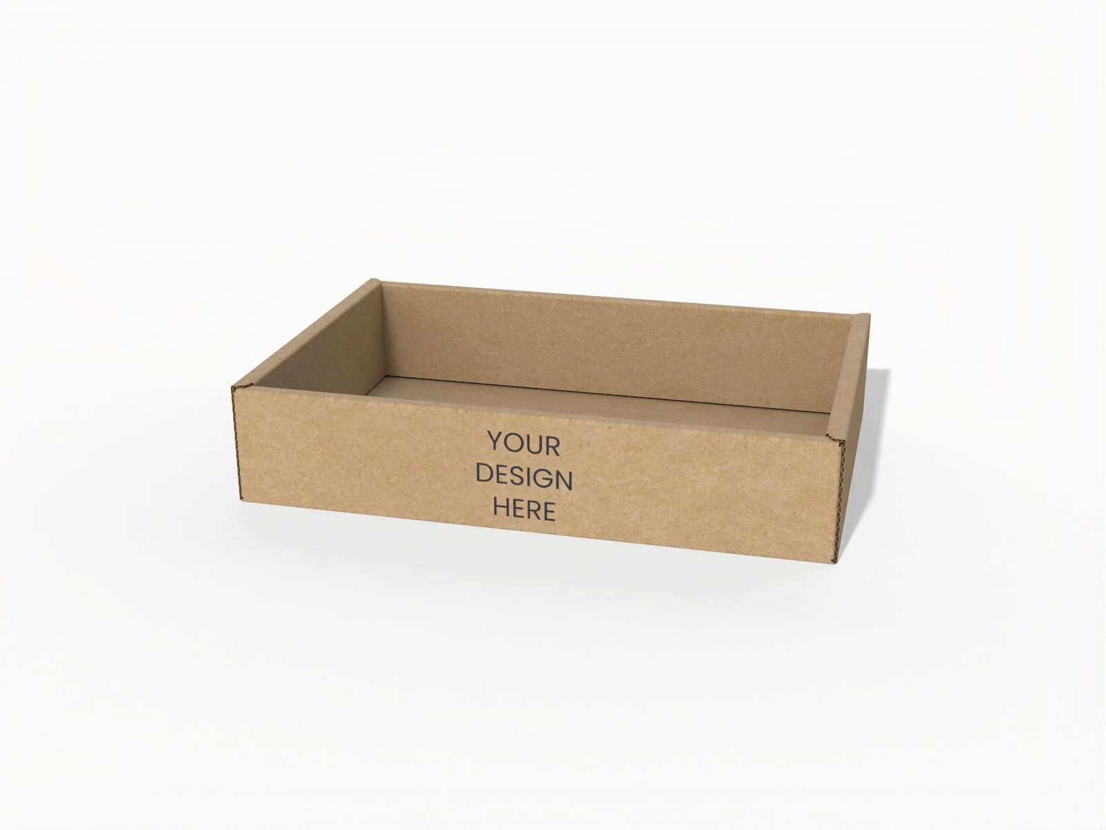 Cardboard display box — E-flute corrugated board