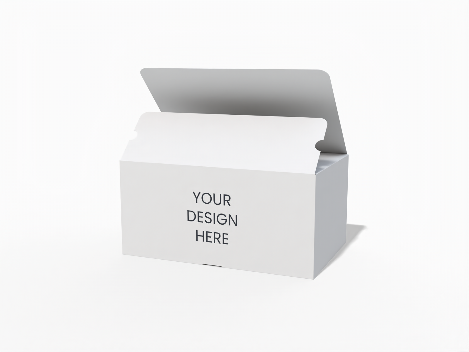 Kraft paper box — White paperboard