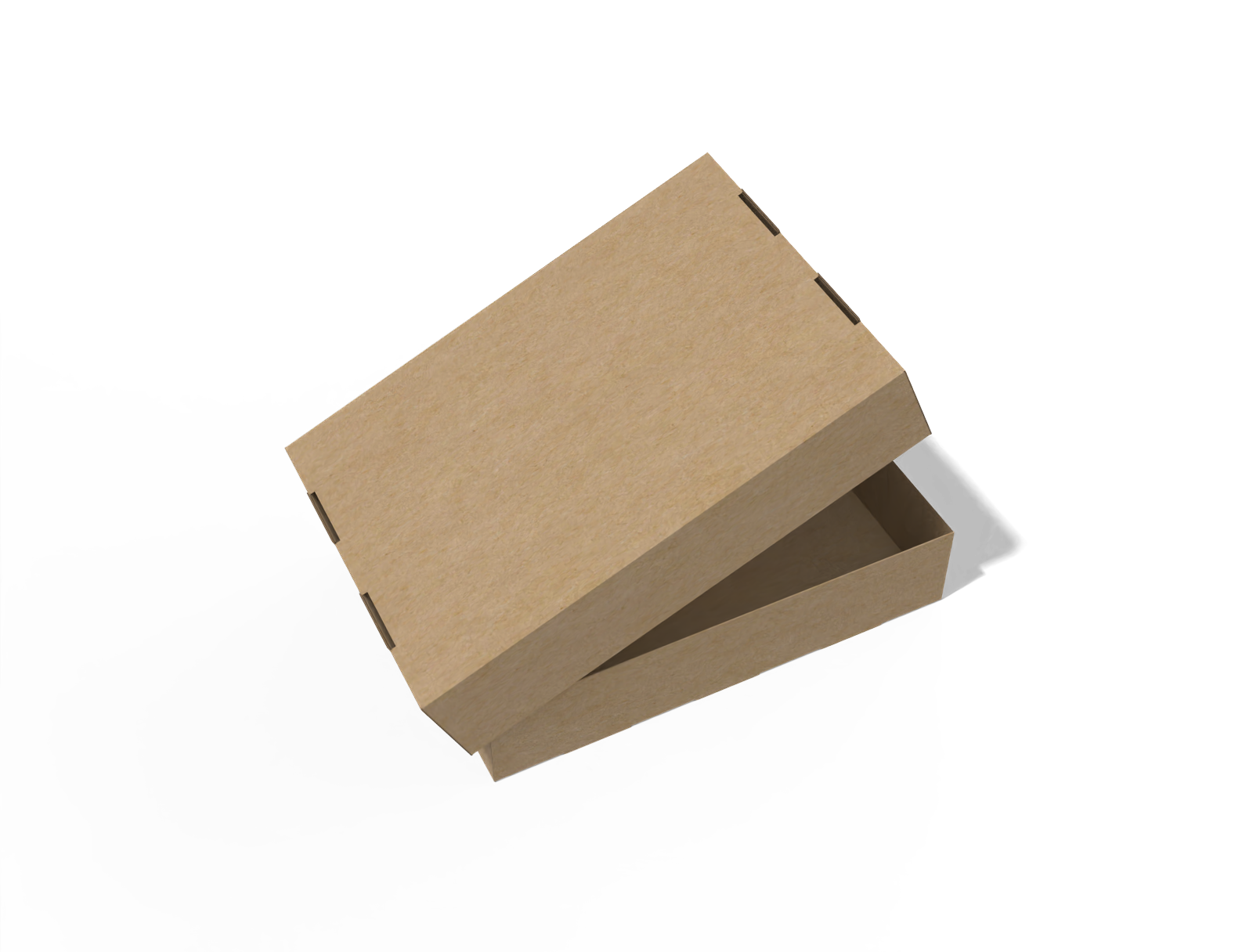 FEFCO 0330 removable lid box — E-flute corrugated board