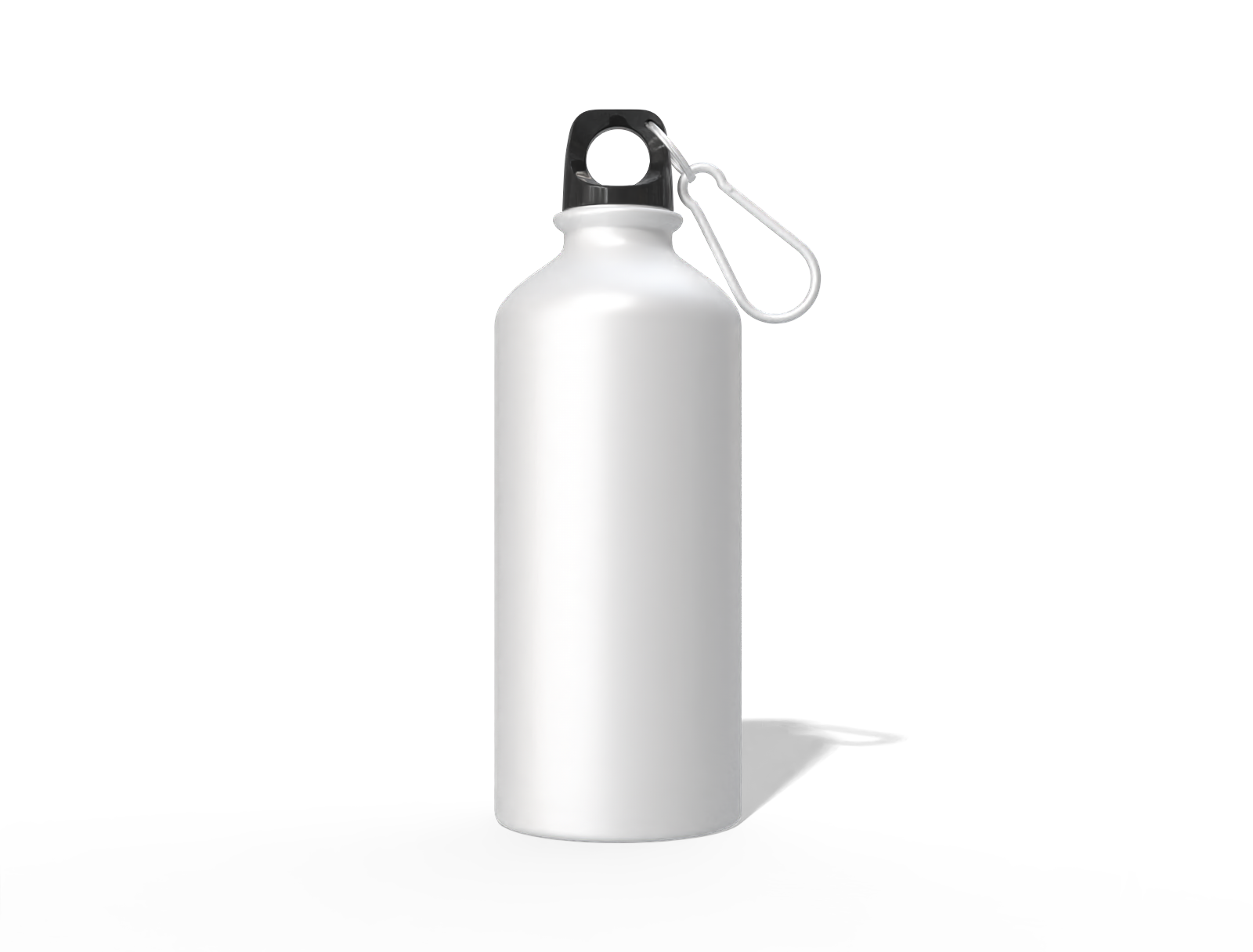 Sipper water bottle with handle — Matte metal