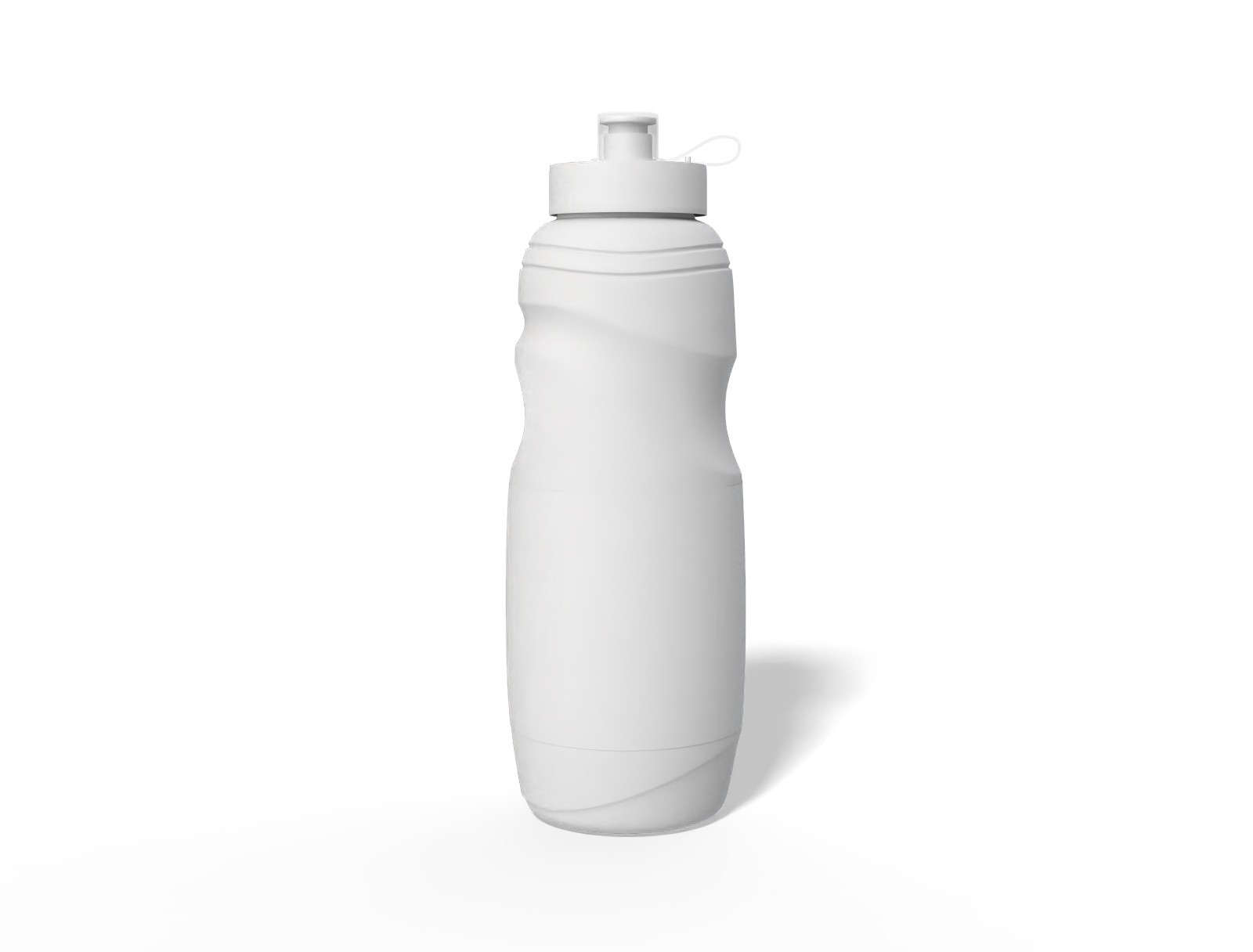 Flip-top seal lid squeeze sipper bottle — Matte plastic