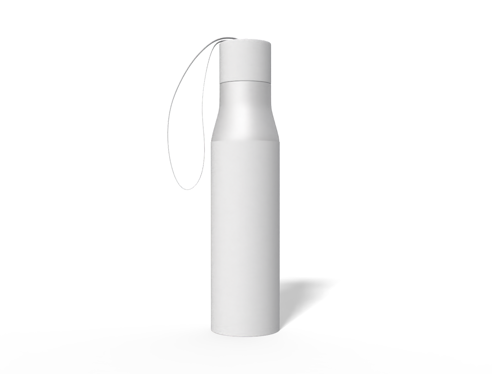 Water bottle with handle — Matte metal