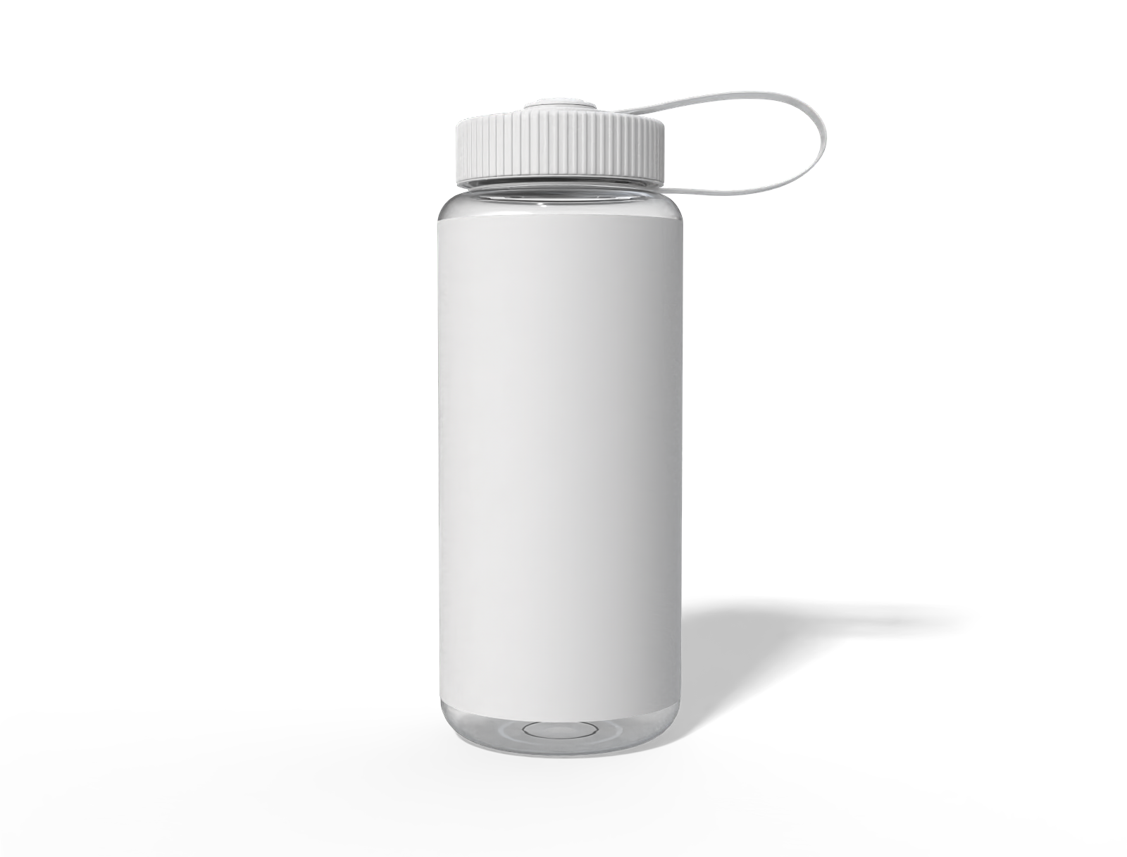 Plastic water bottle — Matte plastic