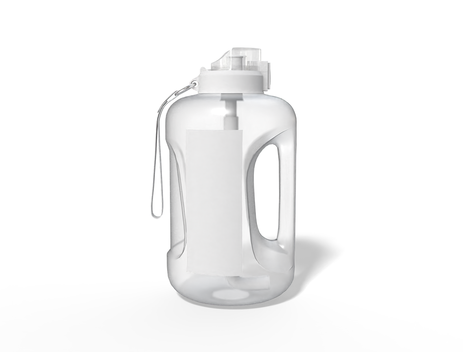 Sipper water bottle with straw — Matte plastic