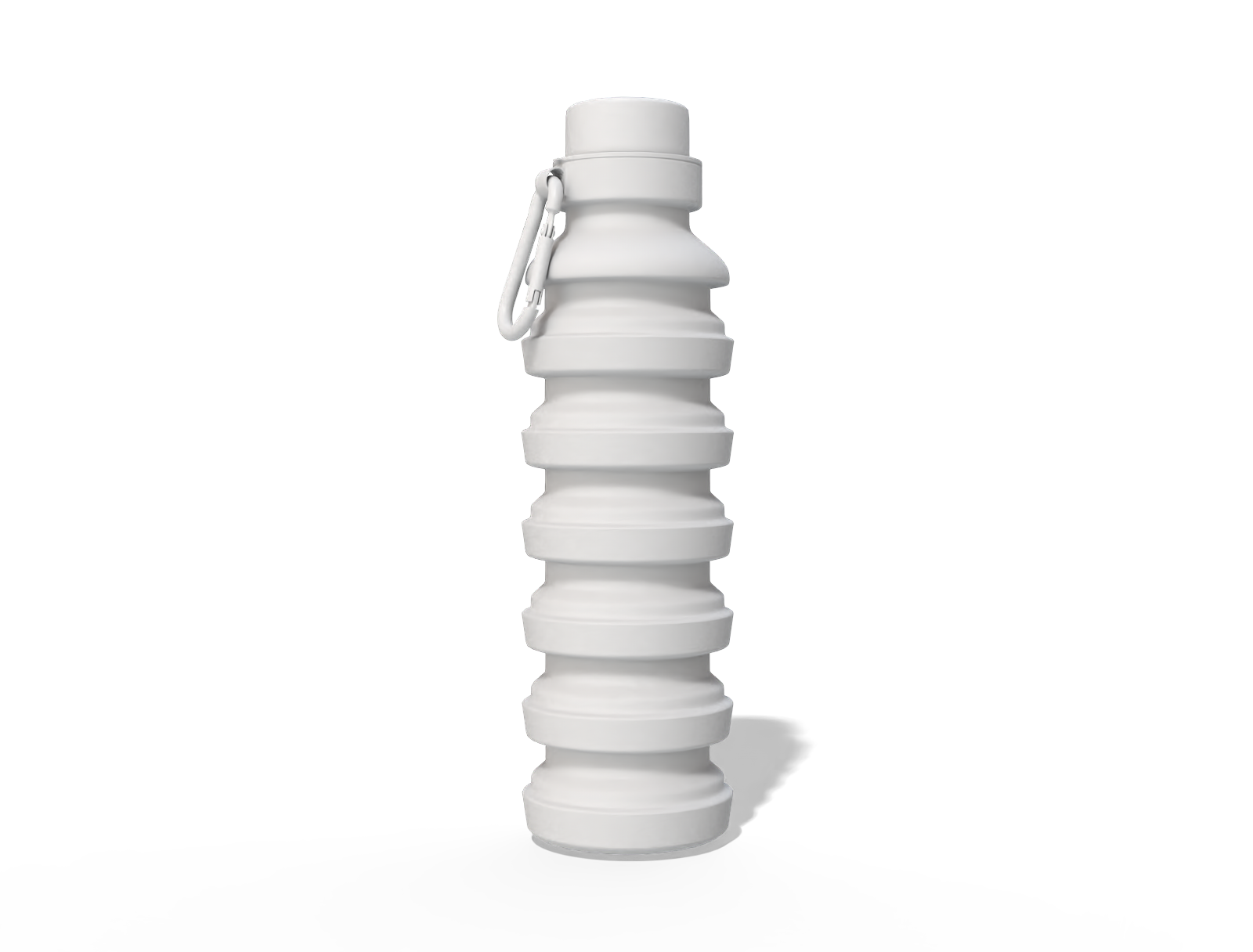 Silicone foldable water bottle — Matte plastic