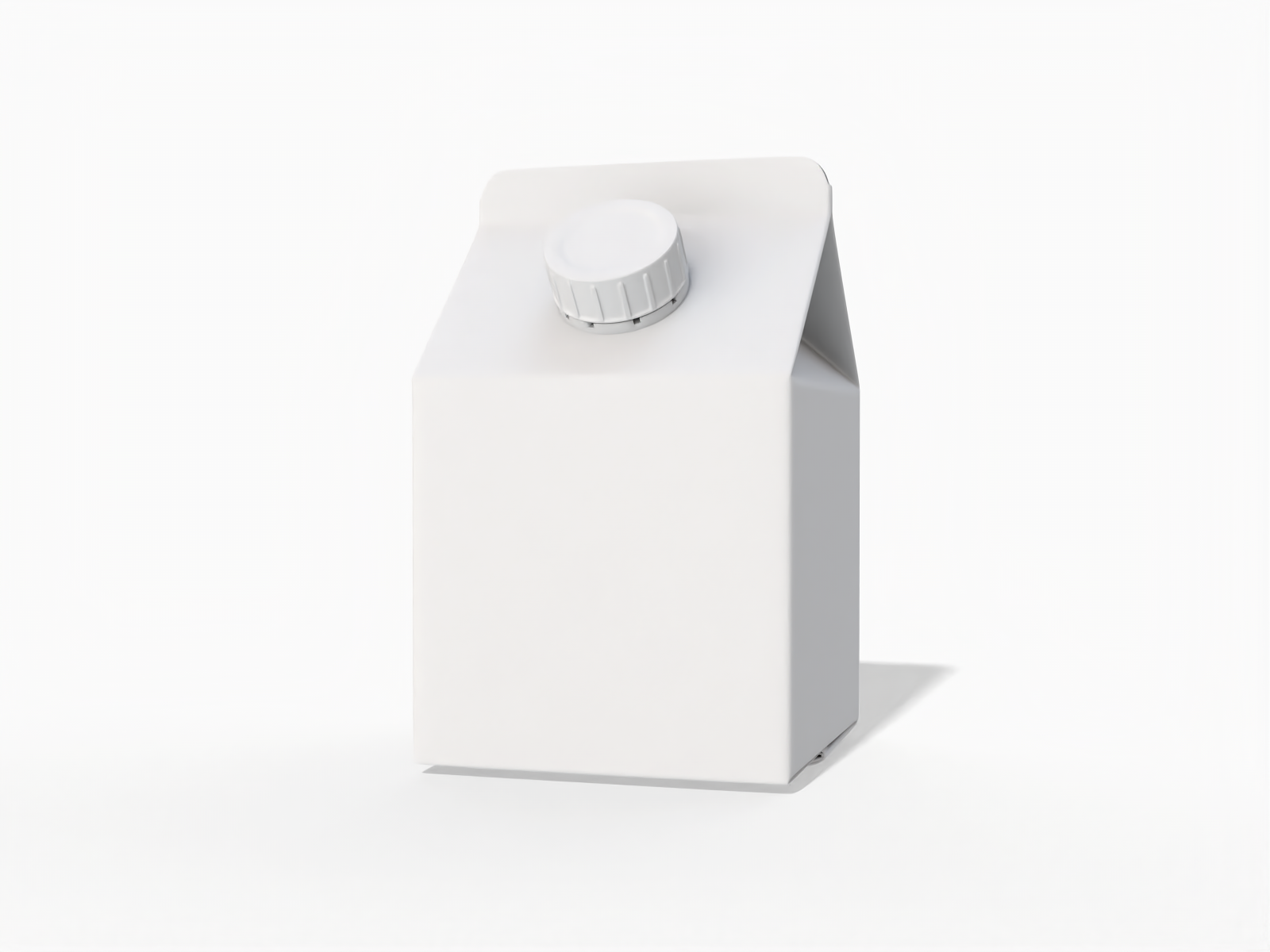 500ml milk box — White paperboard
