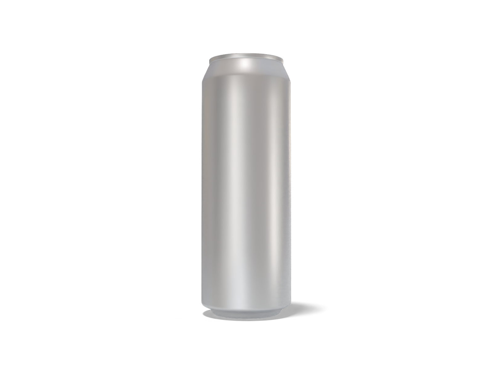550 ml soda can — Matte metal