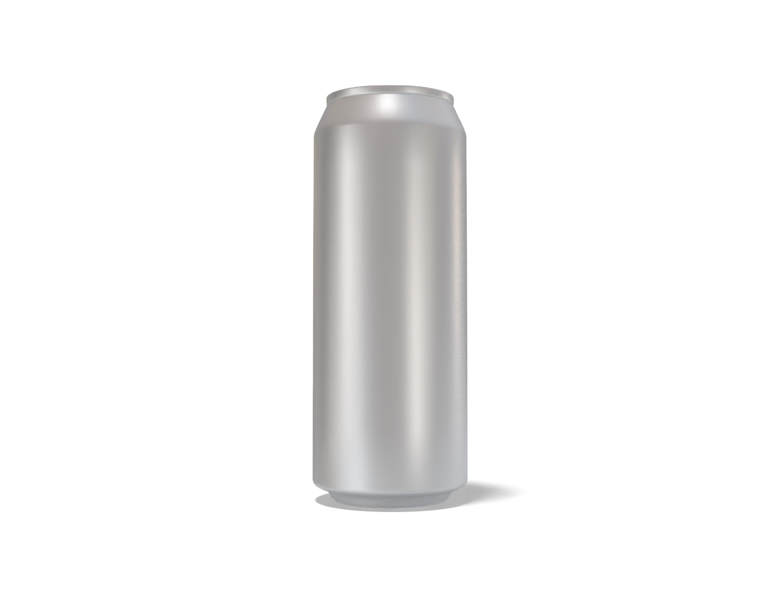 500 ml soda can — Glossy metal