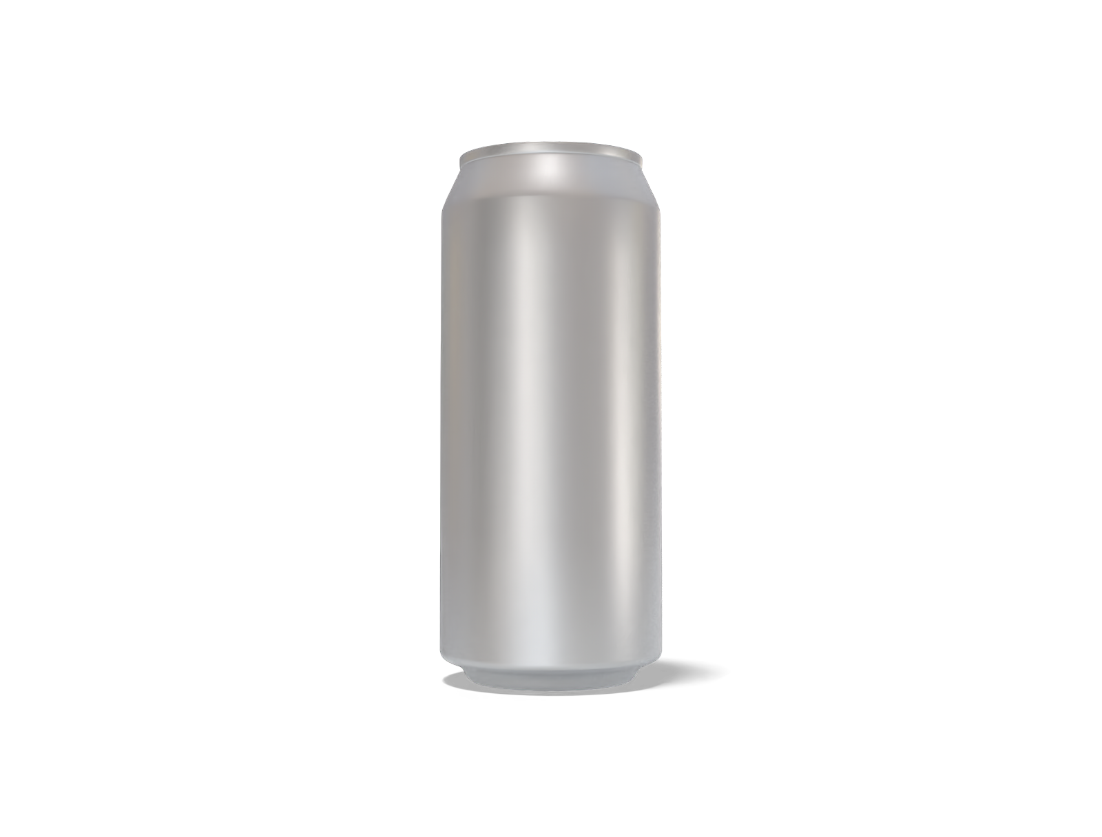 440 ml soda can — Matte metal