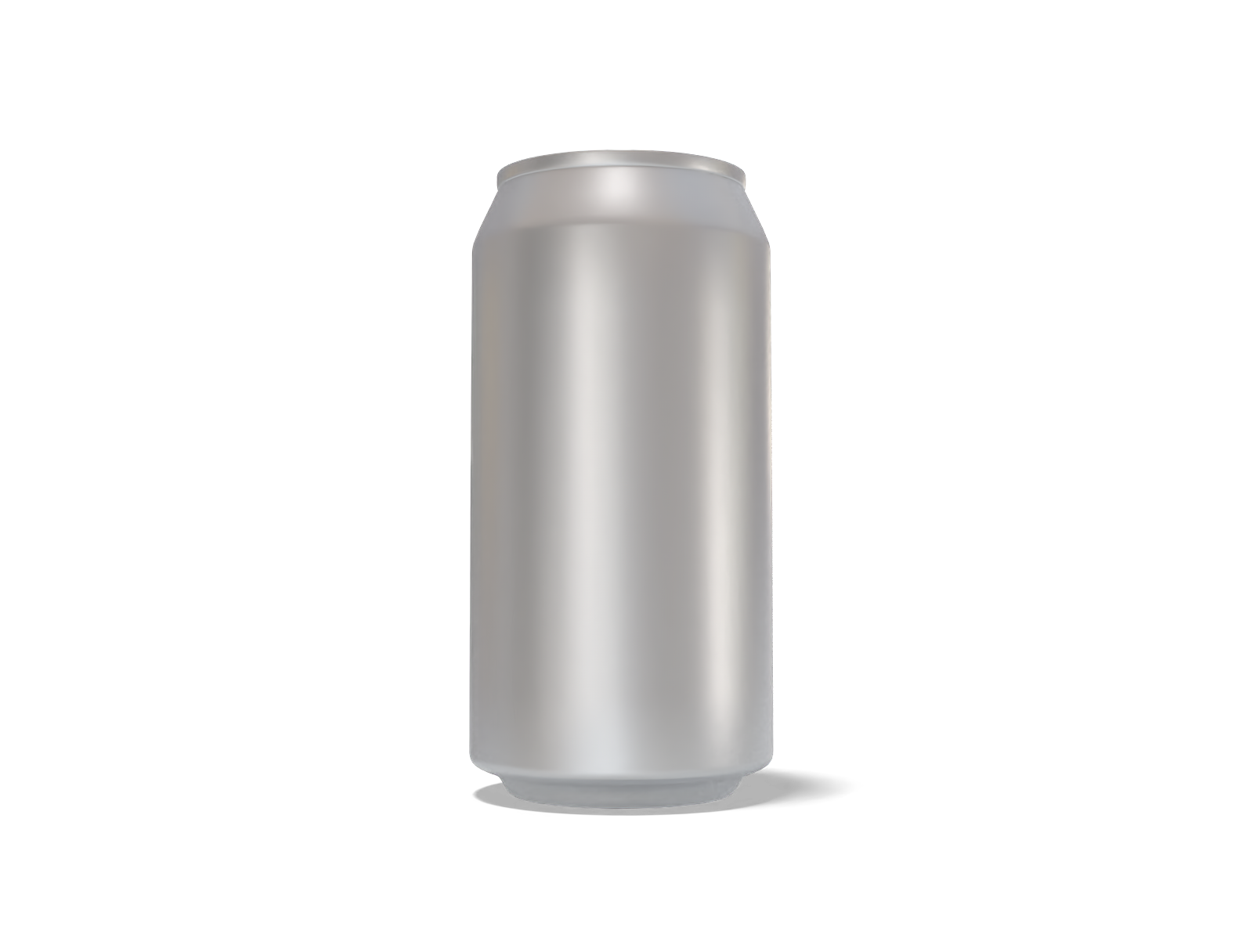 375 ml soda can — Matte metal