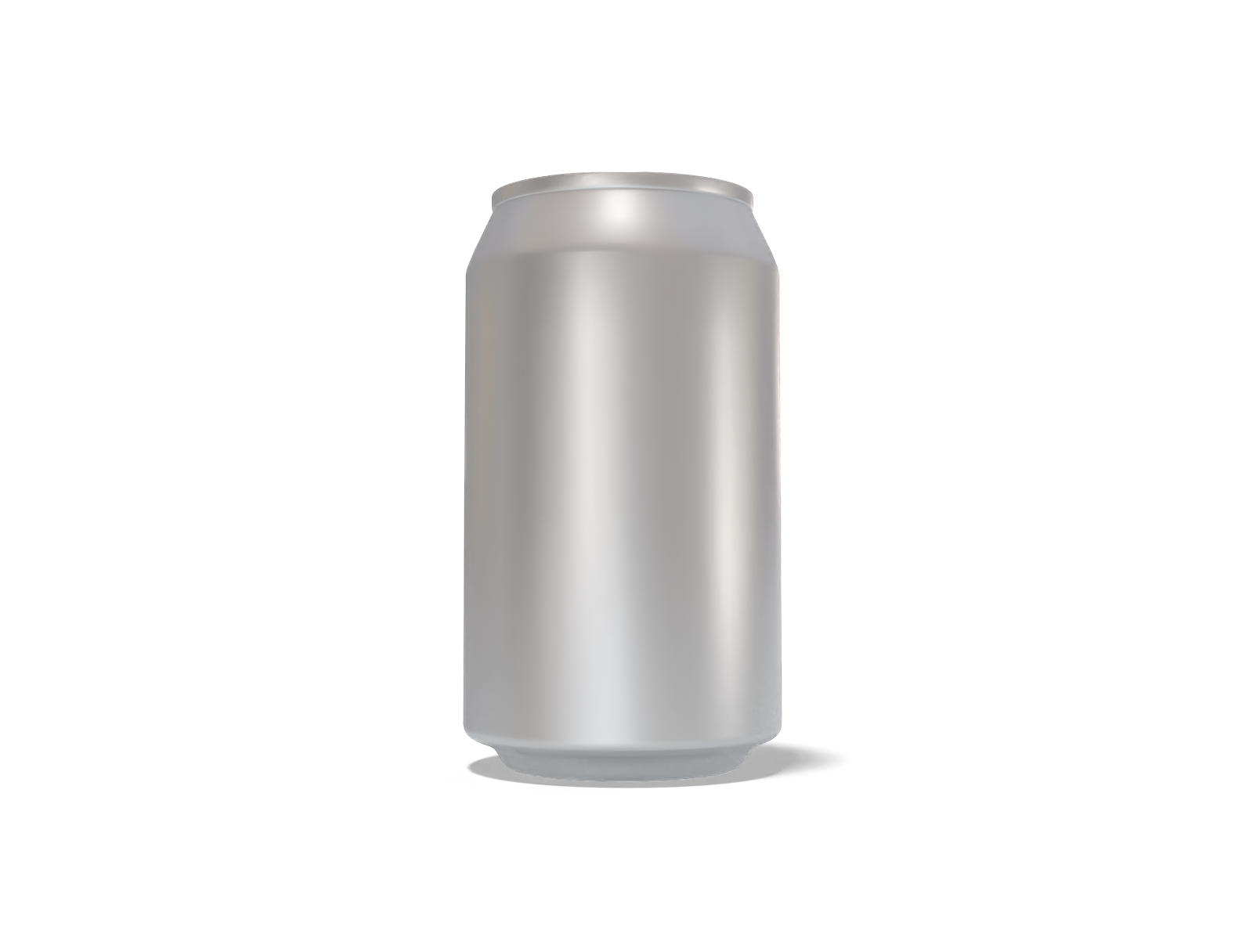 330 ml soda can — Matte metal