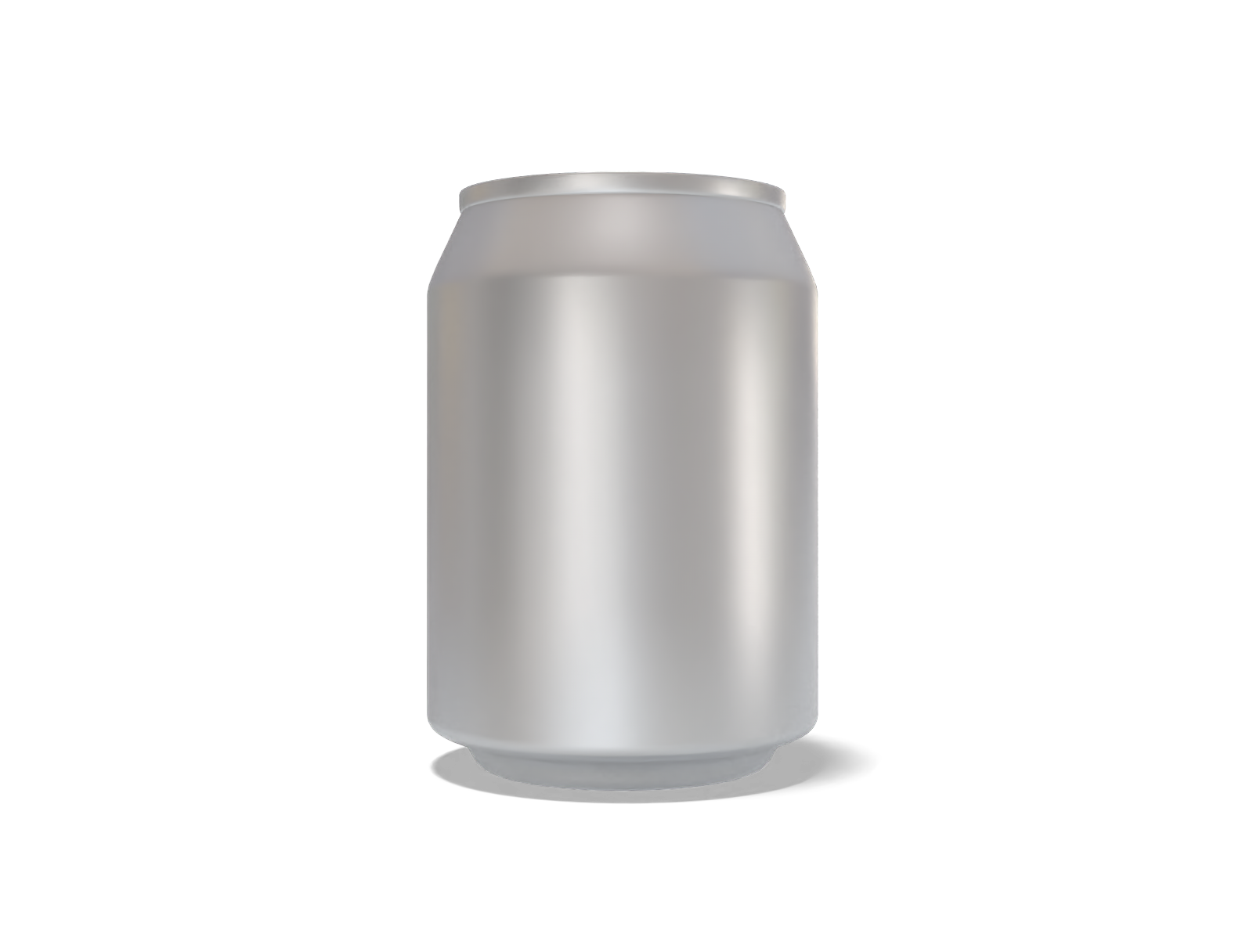 250 ml soda can — Matte metal