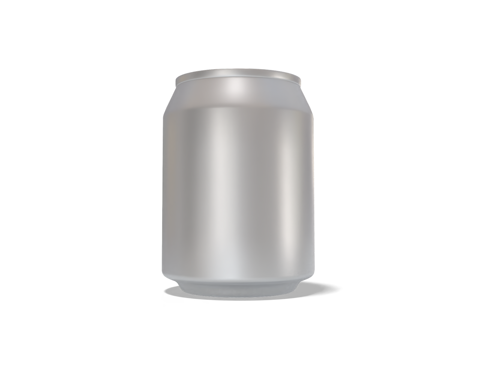 8 oz 237 ml standard can — Matte metal