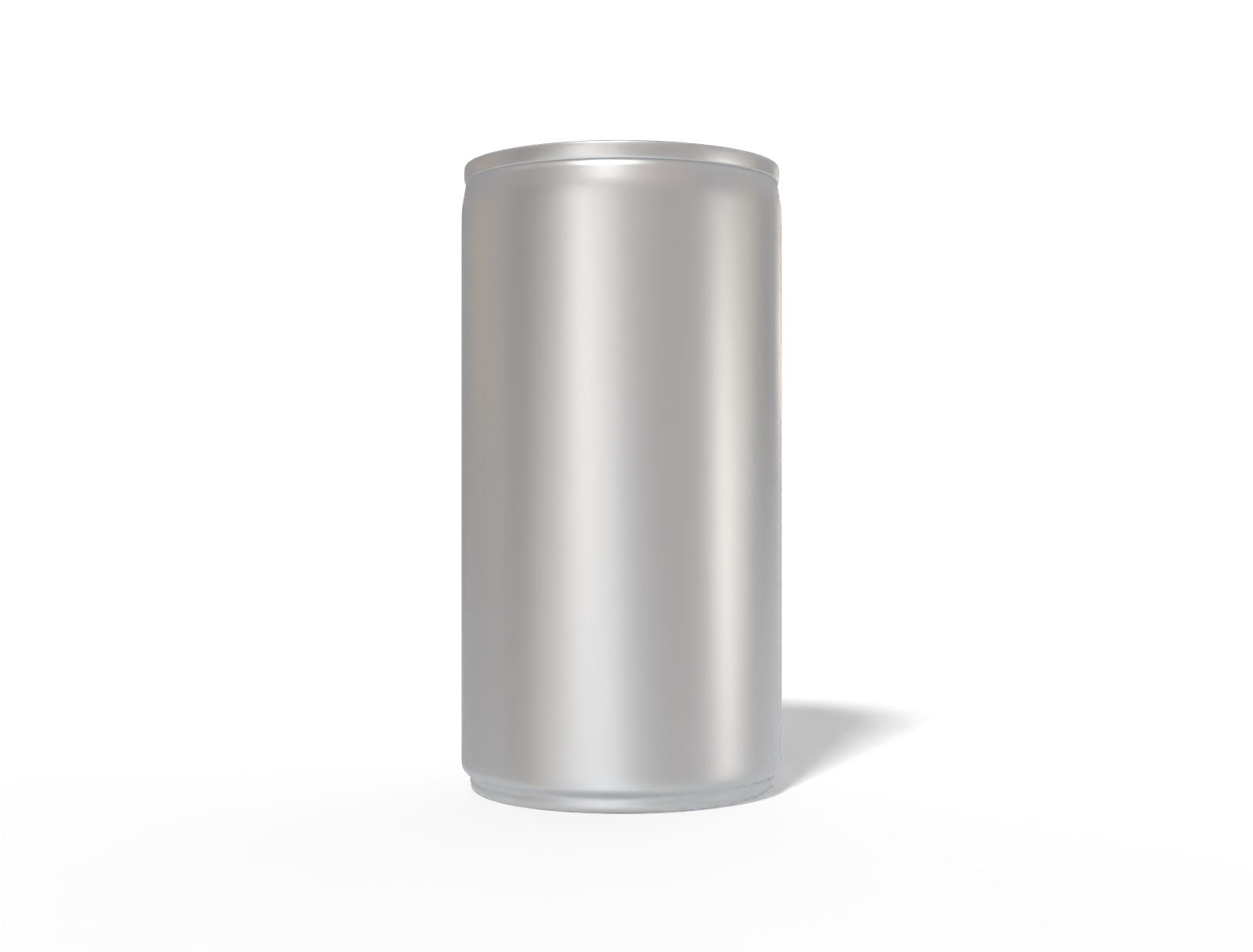 185 ml slim soda can — Matte metal
