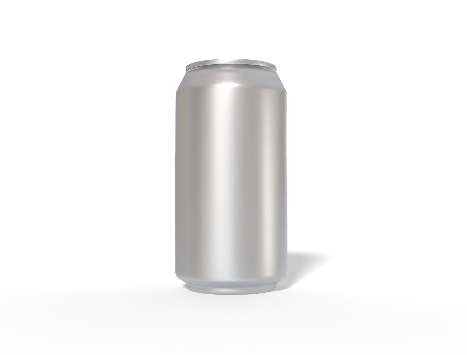 375 ml soda can — Matte metal